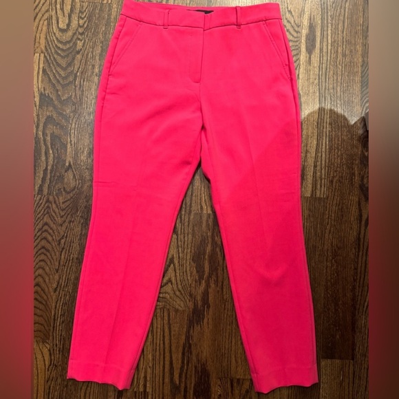 White House Black Market Pants - White House Black Market Hot Pink Hollywood Elle Slim Ankle Pants